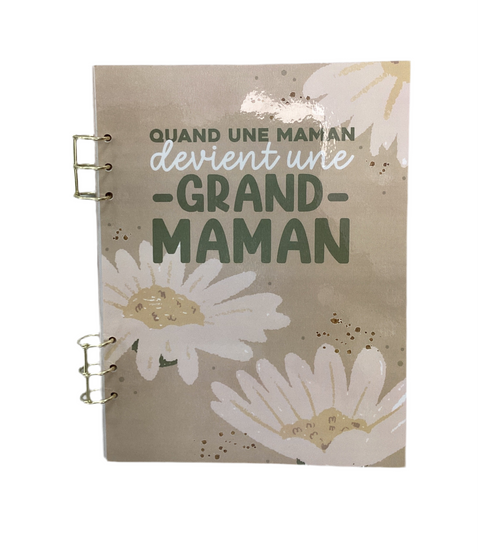 Livre De Naissance À Anneaux Pour Grand-maman Marguerites