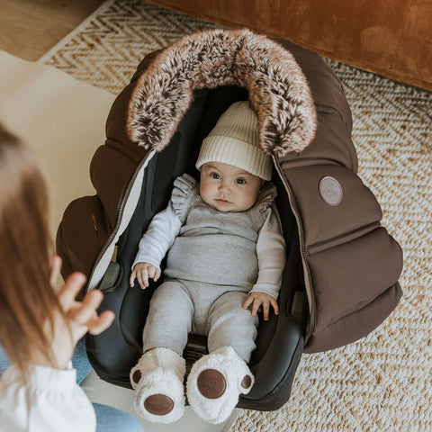 Housse Hiver Pour Siège D'auto Collection Classique Café