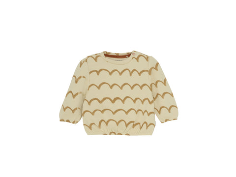 Chandail En Polar Manches Longues Off White Motifs Abstraits