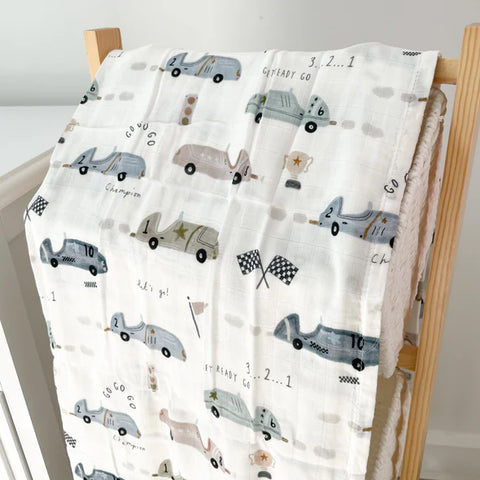 Mousseline Bambou & Coton Lewis Pilote De Course