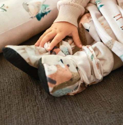 Pantoufles Animaux Forêt Beige