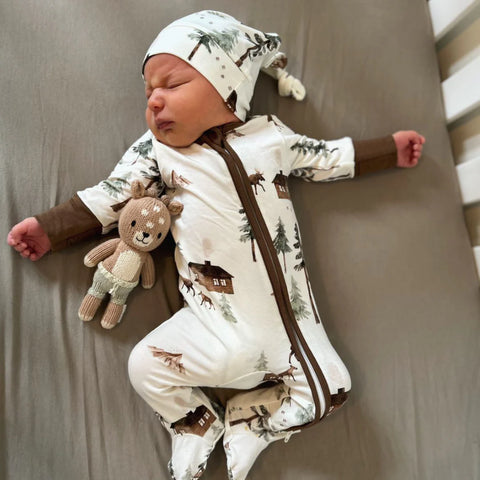 Pyjama Bambou Avec Pieds Moose