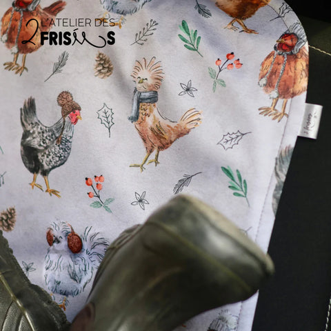 Protège-Sièges De Voiture Imperméable Évolutif Petites Poules Frileuses