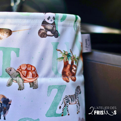 Poubelle De Voiture L’ABCdaire Animalier (Vert)