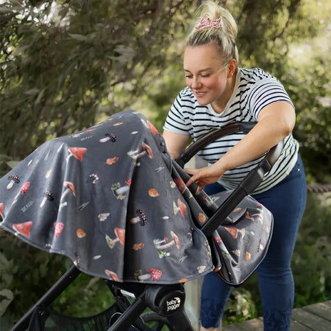 Poncho Pour L’auto Champignons Gris