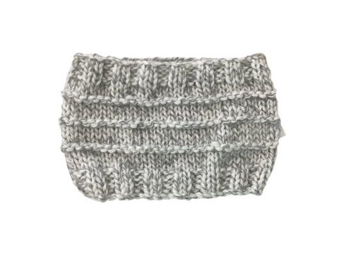 Cache-cou Gris & Blanc 0-6 Mois