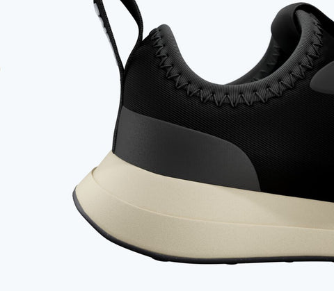 Chaussures Robbie Dash Blanc Cassé & Noir Jiffy