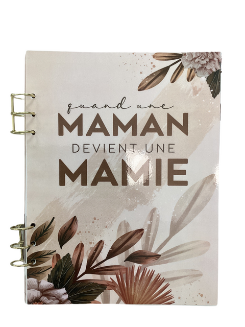 Livre De Naissance À Anneaux Pour Mamie Pampas