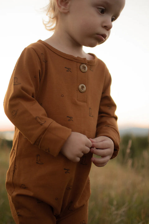 Onesie Évolutif Caramel Motifs Country