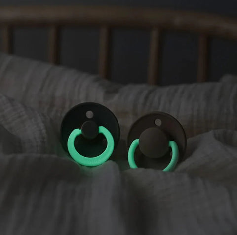 Suce Pacifier Petrol Glow/Deep 6 Mois Et + (Paquet De 2)