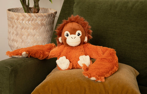 Peluche Lesté & Réchauffable Ollie L’orang-outan