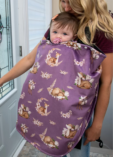 Poncho Pour L’auto Bambi Mauve