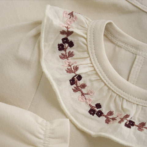 Cache-couche Sandshell Avec Collet & Fleurs Brodées