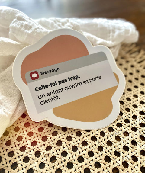 Autocollant Voiture « Colle-toi Pas Trop »