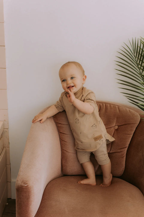 T-Shirt Latté Motif Paresseux