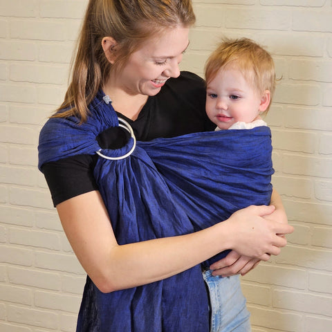 Écharpe Ajustable Lin Ring Sling Bleu Royal