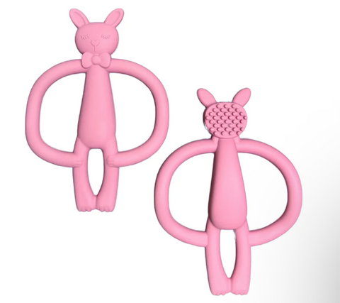 Jouet De Dentition Lapin Rose Foncé