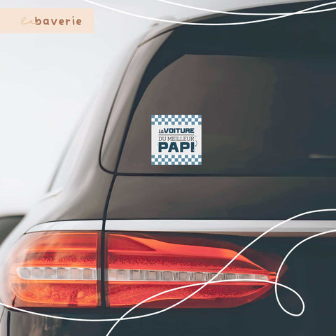 Autocollant Voiture La Voiture Du Meilleur Papi
