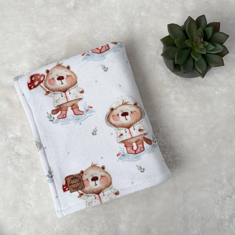 Doudou Douceur Petit Castor Sous La Pluie