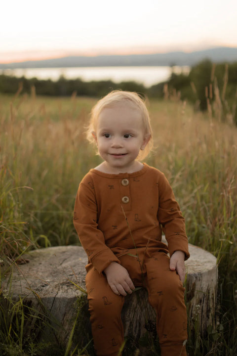 Onesie Évolutif Caramel Motifs Country