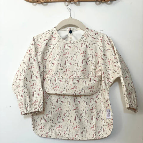 Bavoir Manche Longue Licorne (6-18 Mois)