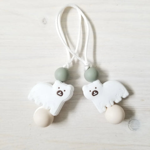 Zip À Fermeture Éclair Ours Sauge