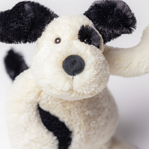Peluche I Am Bashful Black & Cream Puppy