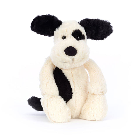 Peluche I Am Bashful Black & Cream Puppy