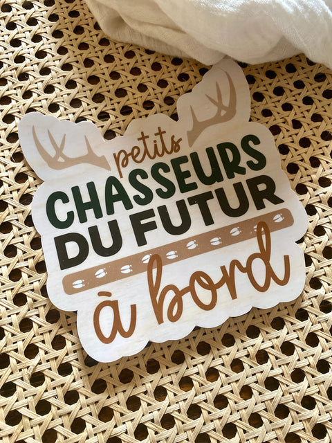 Autocollant Voiture « Petits Chasseurs Du Futur »