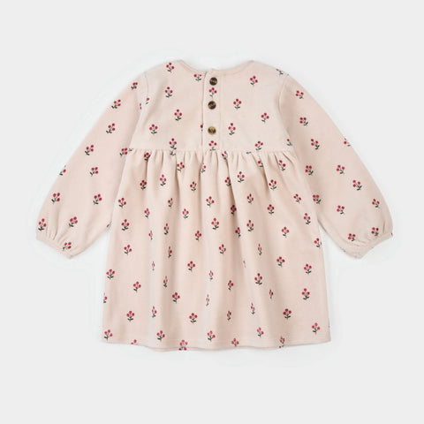 Robe En Velours Avec Collants Imprimée Baie D’hiver