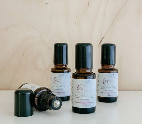 Huile De Naissance Pour Massage Points De Pression Pendant L'accouchement