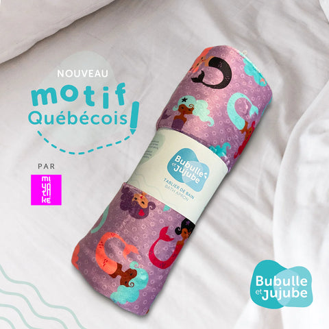 Tablier De Bain Sirènes Turquoises Pâles