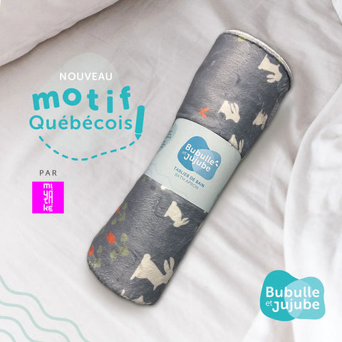 Tablier De Bain Lapins Dans Le Champs