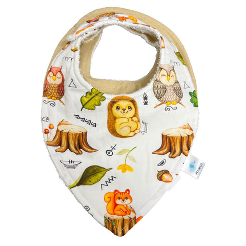 Duo Bavoirs Hibou & Beige