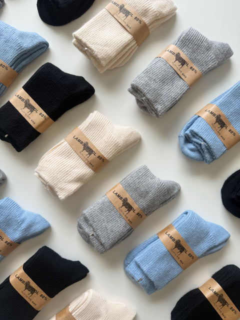 Chaussettes Laine De Cachemire Gris Pour Femmes