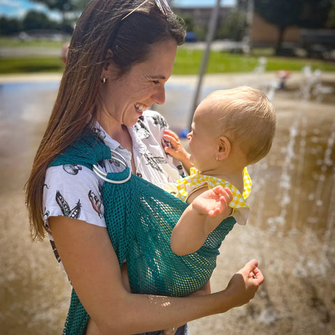 Écharpe Ajustable Air Ring Sling Aqua