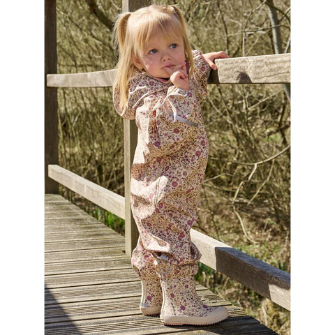 Bottes Imperméables Fleurs Misty Rose