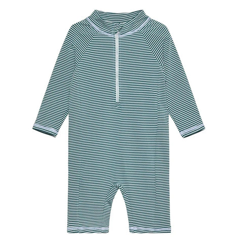 Maillot De Bain Avec Manches Ligné Mediterranea