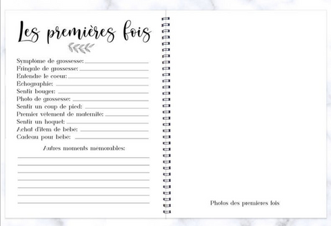 Journal De Grossesse Douces Fleurs