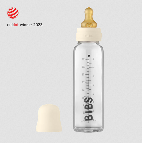 Biberon En Verre Pour Bébé Slow Flow 225ML Ivory