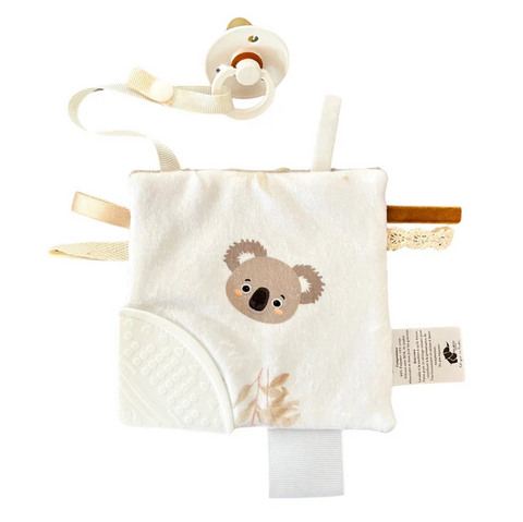 Jouet D'éveil Dentition Koalas Feuillus Beige