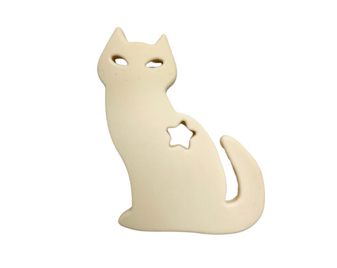 Jouet De Dentition Chat Beige