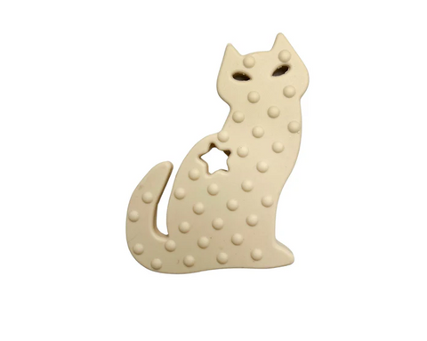 Jouet De Dentition Chat Beige