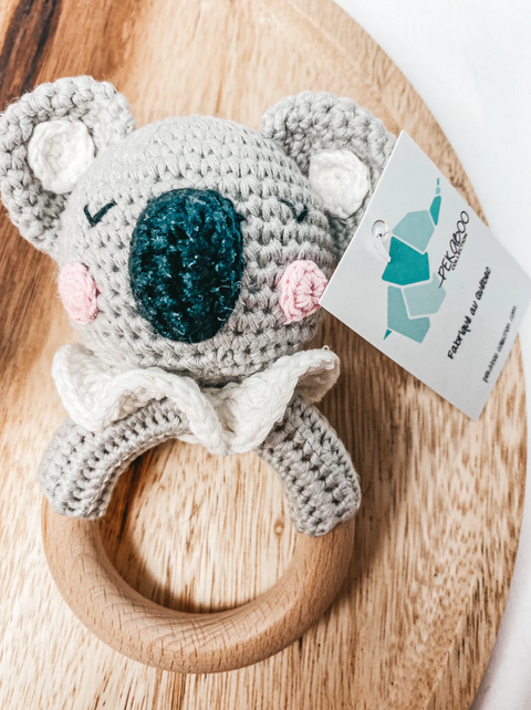 Hochet Bois Et Crochet Koala Odaline