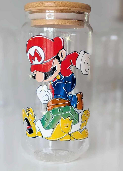 Verre Canette Mario