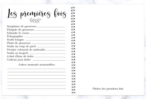 Journal De Grossesse Fleurs (MG41)