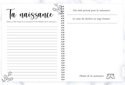 Journal De Grossesse Fleurs Séchées