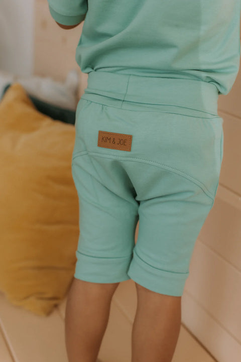 Short/Capri Évolutif Bleu Azur Uni