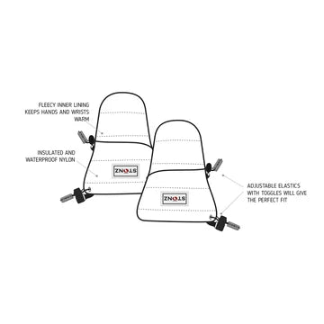 Mitaines De Neige Pour Bébé Noir