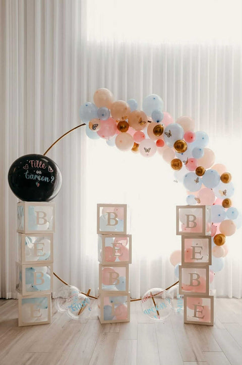 Cubes BÉBÉ Rose & Blanc